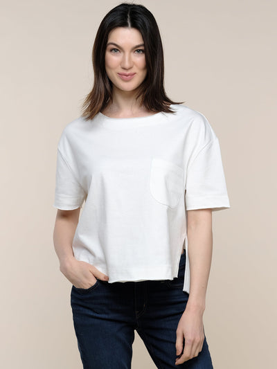 white boxy tshirt